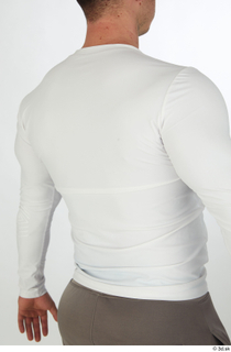 Joel dressed sports upper body white long sleeve shirt 0006.jpg